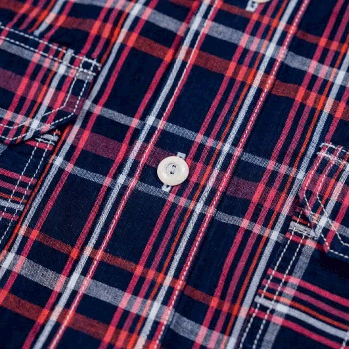 graphzero (グラフゼロ) エルボーパッチ 長袖シャツ レッド メンズ レディース [GZ-ELSL-0603-RED]