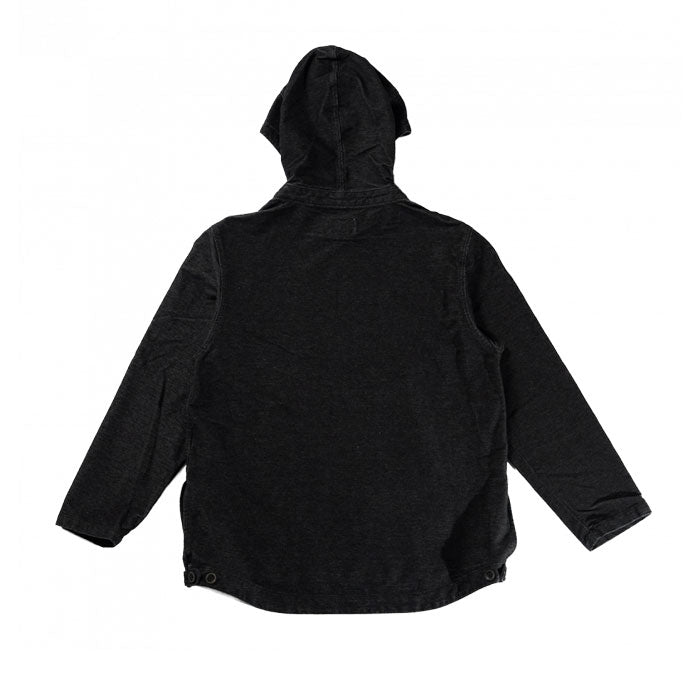 graphzero Salvage Hoodie - Light Ounce Stretch Denim - Black [GZ-FMSP-0802-BK] Okayama Kurashiki Kojima Jeans Denim Brand (Copy)