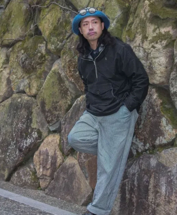 graphzero Salvage Hoodie - Light Ounce Stretch Denim - Black [GZ-FMSP-0802-BK] Okayama Kurashiki Kojima Jeans Denim Brand (Copy)