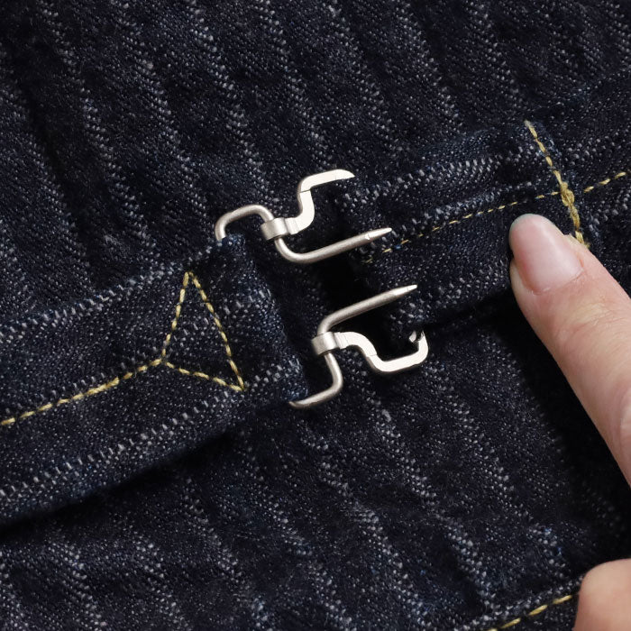 graphzero(グラフゼロ) 1st 大戦モデル デニムジャケット 針抜き ヘリンボーン 16オンス セルビッチデニム メンズ レディース 男女兼用 [GZ-GJ1ST-0310-HB]