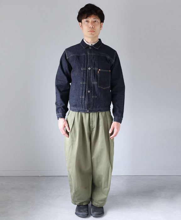 graphzero (graph zero) 1st Great War model denim jacket hickory 16oz selvage denim men's women's unisex [GZ-GJ1ST-0310-HC]