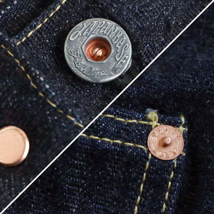 graphzero(グラフゼロ) 1st 大戦モデル デニムジャケット ヒッコリー 16オンス セルビッチデニム メンズ レディース 男女兼用 [GZ-GJ1ST-0310-HC]