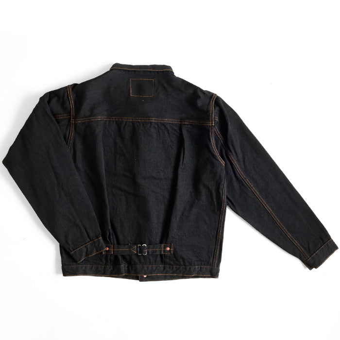 graphzero 1st Great War Model Denim Jacket Black Right Twill 15oz Selvedge Denim Men Women Unisex [GZ-GJ1ST-0601BK]