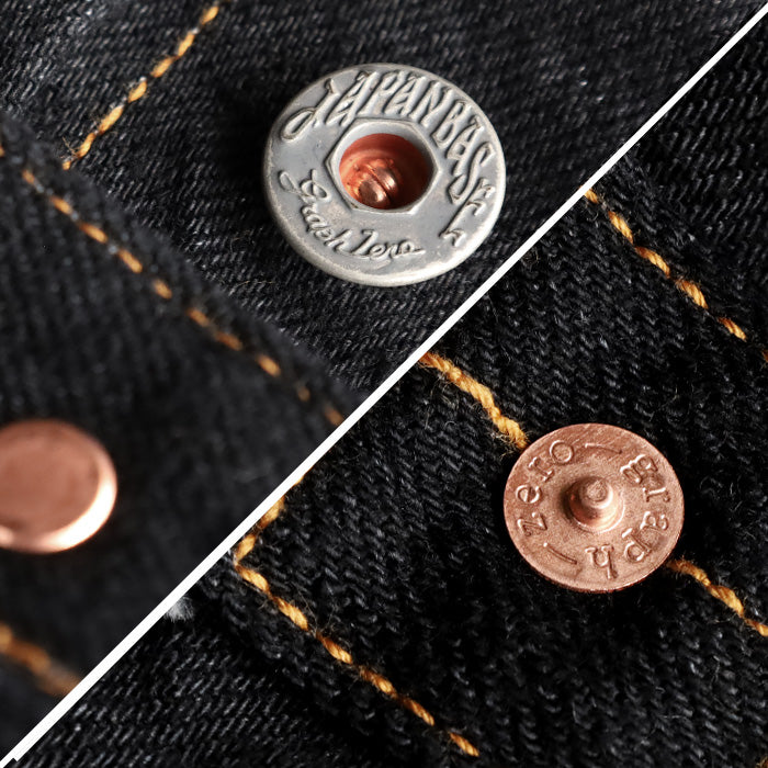 graphzero 1st Great War Model Denim Jacket Black Right Twill 15oz Selvedge Denim Men Women Unisex [GZ-GJ1ST-0601BK]