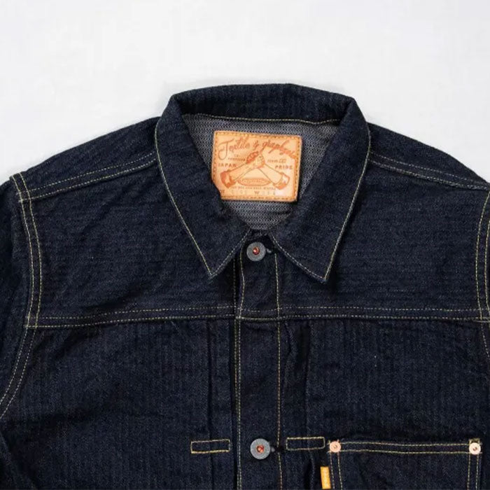 graphzero(グラフゼロ) 1st 大戦モデル デニムジャケット ヘリンボーン 16オンス セルビッチデニム メンズ レディース 男女兼用 [GZ-GJ1ST-HB] 岡山 倉敷 児島 ジーンズ デニム ブランド