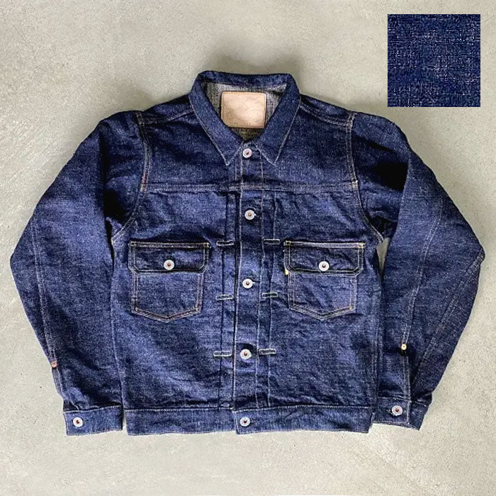 graphzero(グラフゼロ) 15oz セルビッチ デニムジャケット スラブヤーン 2nd メンズ レディース 男女兼用 [GZ-GJ2ND-0511SB]