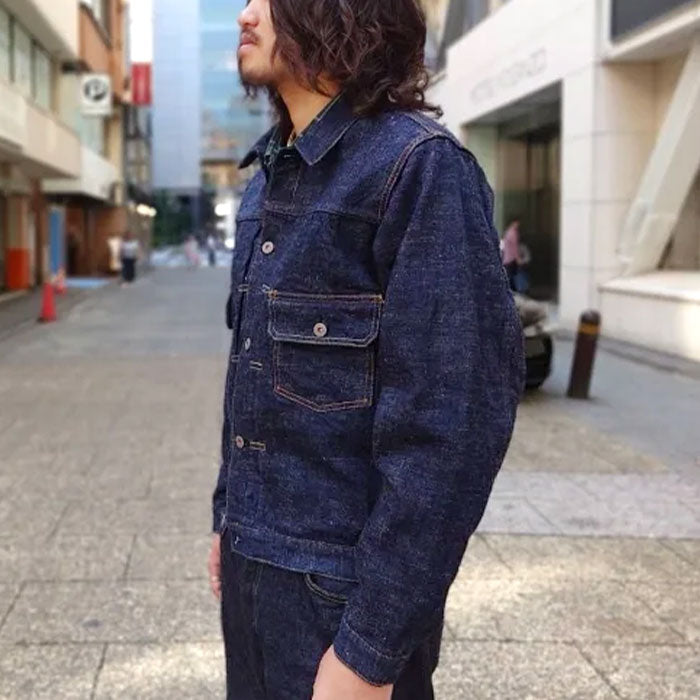graphzero(グラフゼロ) 15oz セルビッチ デニムジャケット スラブヤーン 2nd メンズ レディース 男女兼用 [GZ-GJ2ND-0511SB]