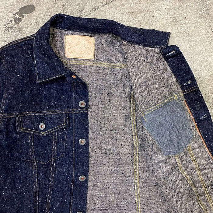 graphzero(グラフゼロ) 15oz セルビッチ デニムジャケット ネップヤーン 3rd メンズ レディース 男女兼用 [GZ-GJ3RD-0511NP]