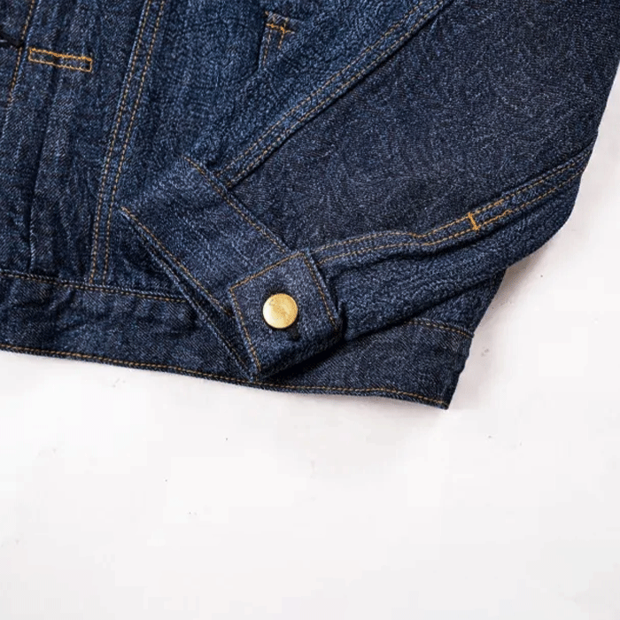 graphzero (Graph Zero) Raglan Denim Jacket 10oz Embossed graphzero (Graph Zero) Raglan Denim Jacket 10oz Embossed