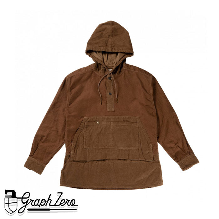 graphzero Gardener Parka Cotton-Linen Uncut Corduroy Brown [GZ-GNPK-BRN] Okayama Kurashiki Kojima Jeans Denim Brand