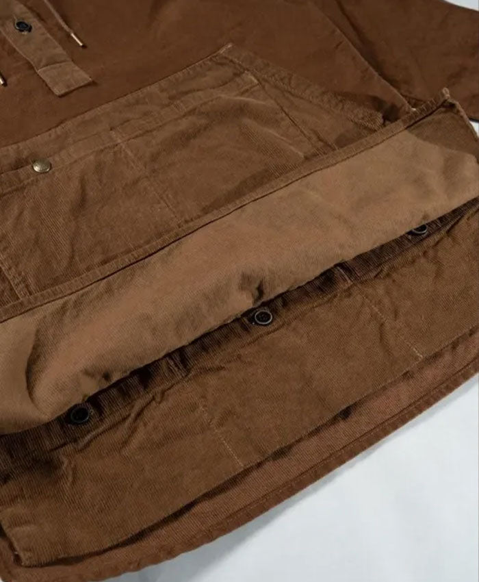 graphzero Gardener Parka Cotton-Linen Uncut Corduroy Brown [GZ-GNPK-BRN] Okayama Kurashiki Kojima Jeans Denim Brand