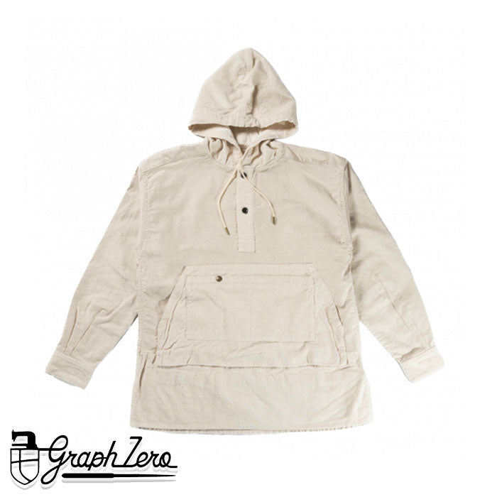 graphzero Gardener Parka Cotton-Linen Uncut Corduroy White [GZ-GNPK-WH] Okayama Kurashiki Kojima Jeans Denim Brand