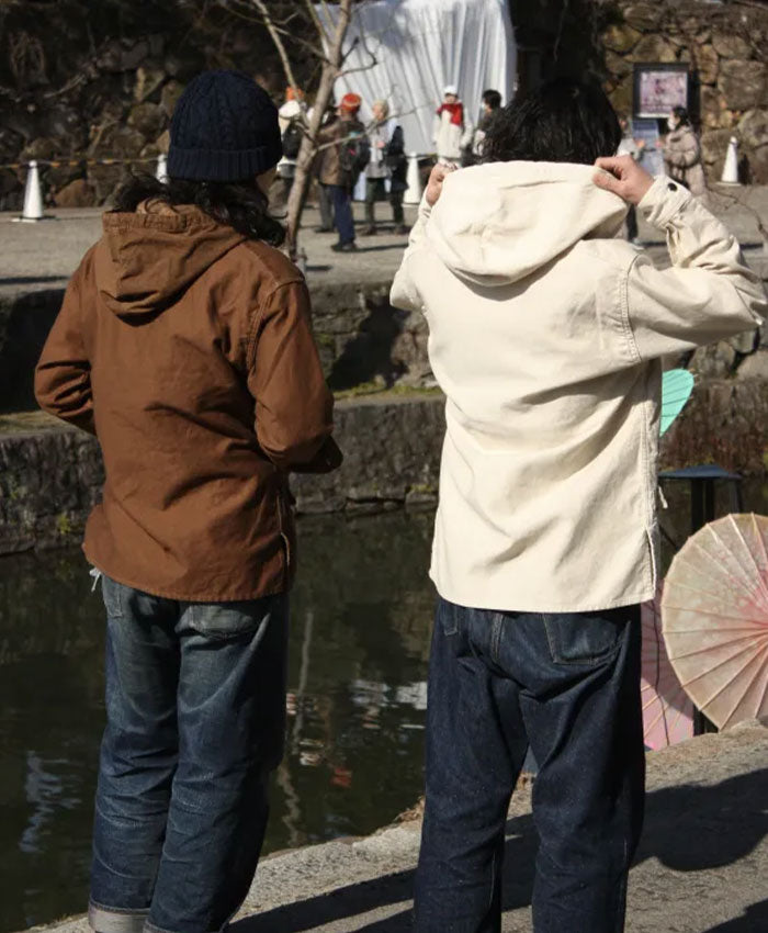 graphzero Gardener Parka Cotton-Linen Uncut Corduroy Brown [GZ-GNPK-BRN] Okayama Kurashiki Kojima Jeans Denim Brand