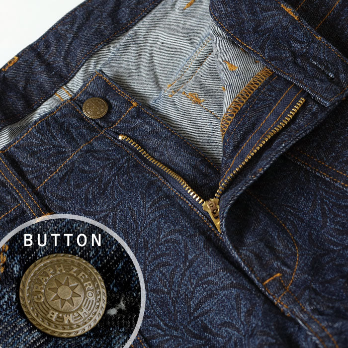 graphzero Gusset Baker Shorts Leaf 10oz Shorts Denim Men's [GZ-GT-0605LF] Okayama Kurashiki Kojima Jeans Denim Brand 