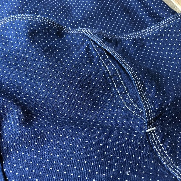 graphzero (Graph Zero) Hem Pocket Long Sleeve Shirt Selvedge Dot Fabric [GZ-HMPKL-0111-DOT]