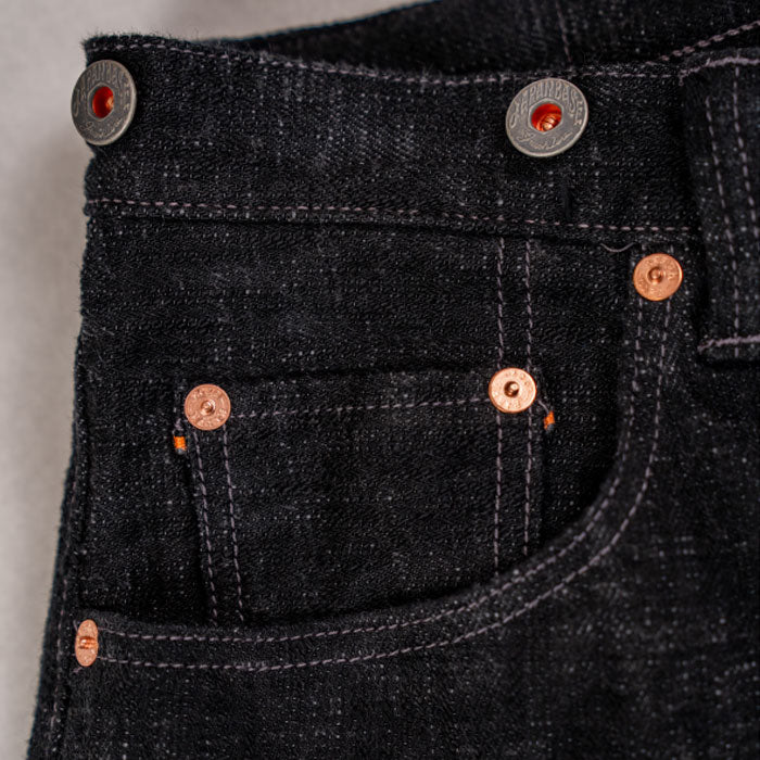 graphzero（グラフゼロ）15oz セルビッチ 綛染め ヘリテージジーンズ ブラック メンズ レディース 男女兼用 [GZ-HRJSK-BK] 岡山 倉敷 児島 ジーンズ デニム ブランド