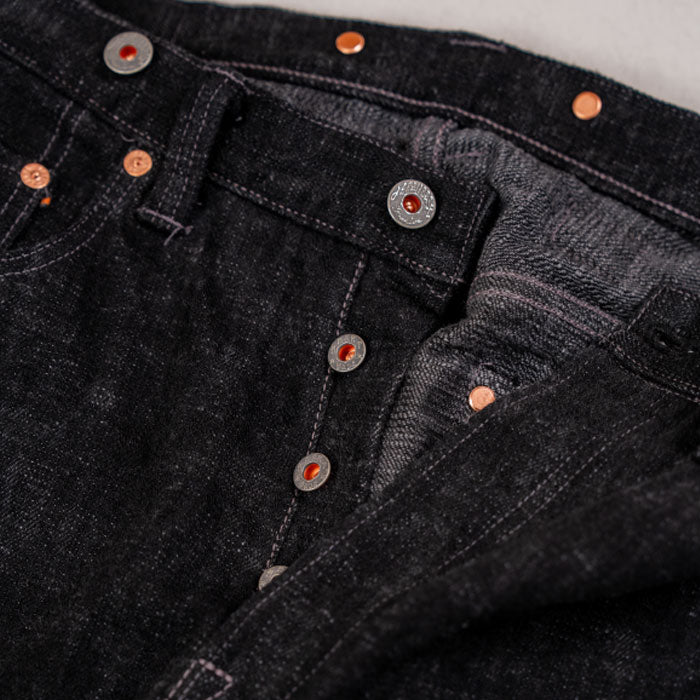 graphzero（グラフゼロ）15oz セルビッチ 綛染め ヘリテージジーンズ ブラック メンズ レディース 男女兼用 [GZ-HRJSK-BK] 岡山 倉敷 児島 ジーンズ デニム ブランド