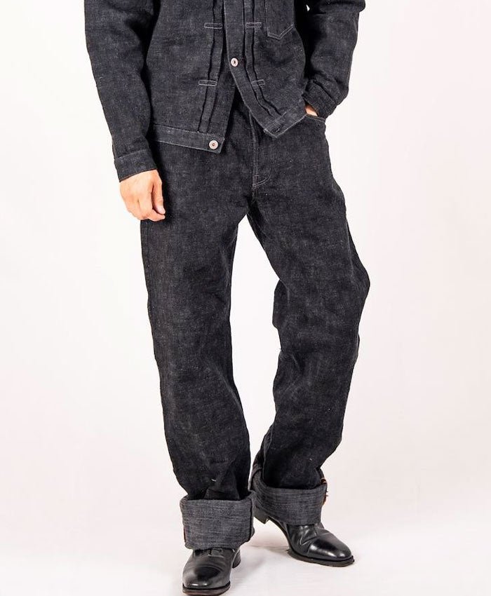 graphzero 15oz Selvedge Yarn-Dyed Heritage Jeans Black Men's