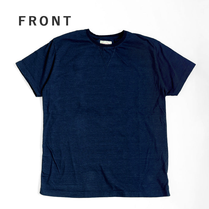 graphzero Crew Neck T-Shirt Indigo Short Sleeve Men's Women's [GZ-IDTC-25] Okayama Kurashiki Kojima Jeans Denim Brand 