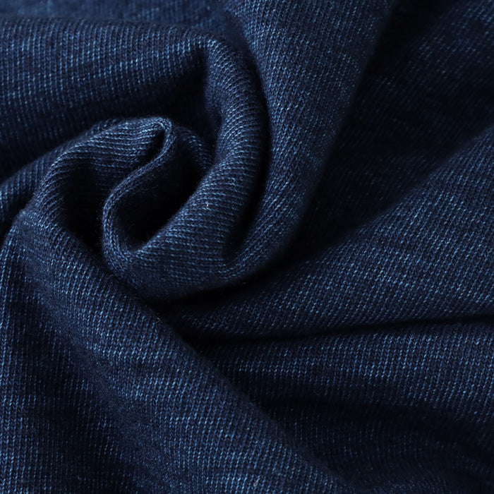 graphzero Crew Neck T-Shirt Indigo Short Sleeve Men's Women's [GZ-IDTC-25] Okayama Kurashiki Kojima Jeans Denim Brand 