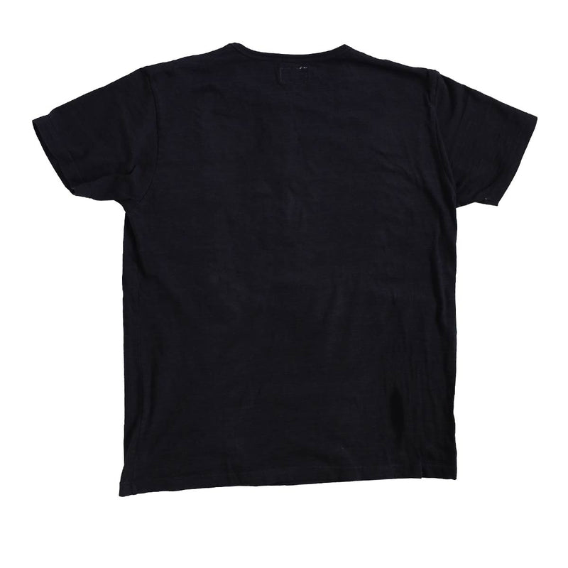 graphzero (Graphzero) Henley Neck Short Sleeve T-Shirt Black, Rope-Dyed, Sulfur-Dyed, Men's and Women's [GZ-IDTH-26-BK] Okayama Kurashiki Kojima Jeans Denim Brand