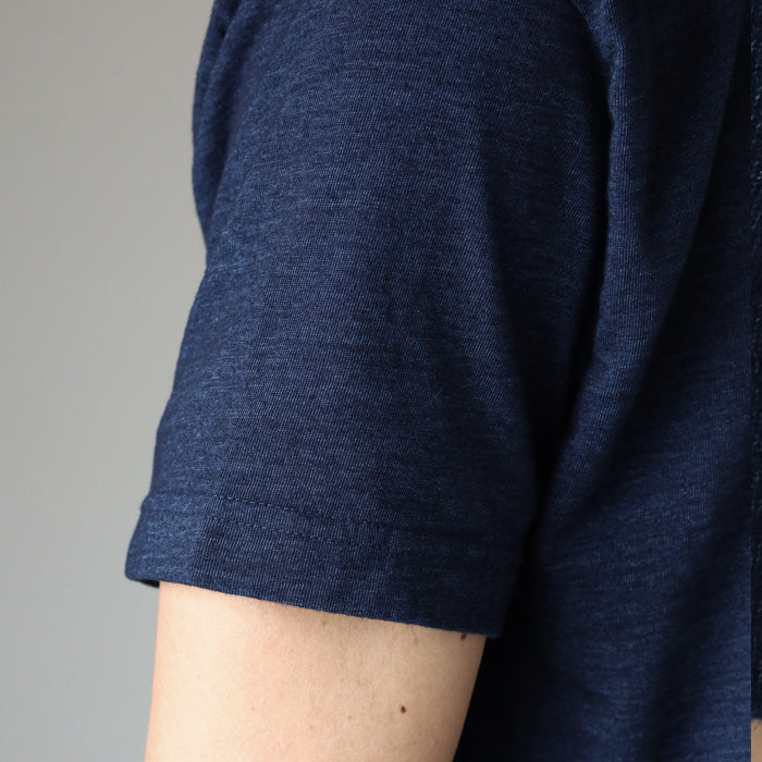 graphzero（グラフゼロ）VネックTシャツ インディゴ 半袖 メンズ レディース [GZ-IDTV-25] 岡山 倉敷 児島 ジーンズ デニム ブランド