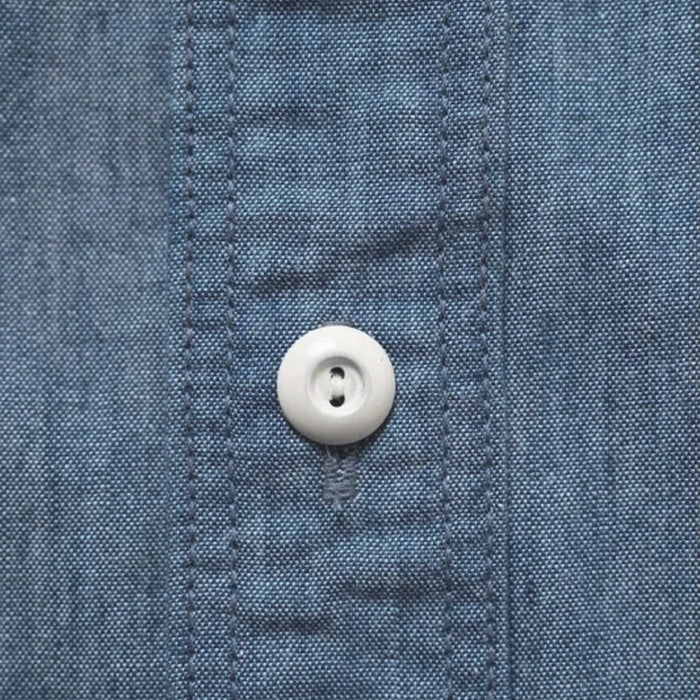 graphzero Jail Pocket Long Sleeve Shirt M44 Chambray [GZ-JLPLS-CM] Okayama Kurashiki Kojima Jeans Denim Brand
