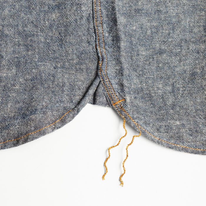 graphzero Denim jacket work shirt short sleeve 3rd type indigo men's women's [GZ-JW3RDSS-0606]