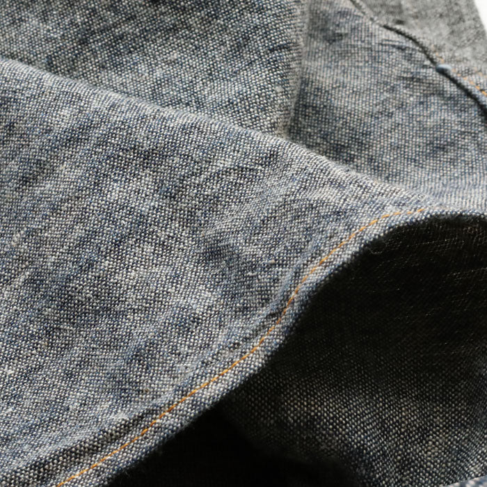 graphzero Denim jacket work shirt short sleeve 3rd type indigo men's women's [GZ-JW3RDSS-0606]