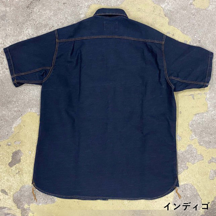 [3 colors] graphzero Italian collar short-sleeved shirt bandana pattern black navy red men's ladies' unisex [GZ-ITLS-0605]