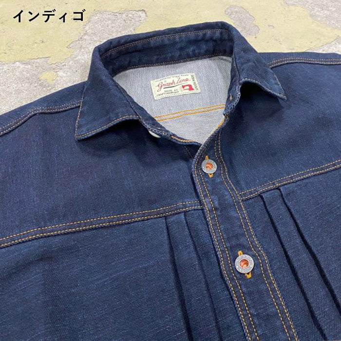 [3 colors] graphzero Italian collar short-sleeved shirt bandana pattern black navy red men's ladies' unisex [GZ-ITLS-0605]