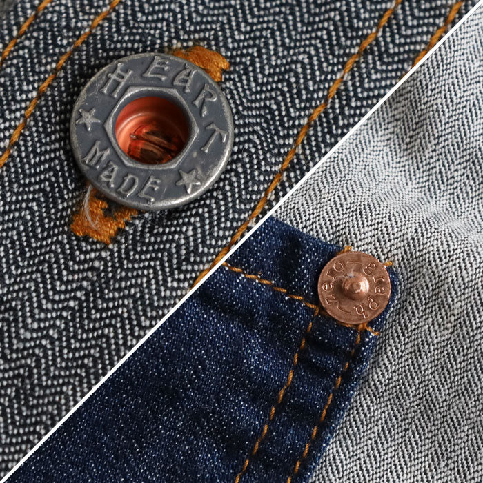 graphzero Denim jacket work shirt short sleeve black herringbone men's women's unisex [GZ-JWSS-0605-BKHB] Okayama Kurashiki Kojima jeans denim brand 