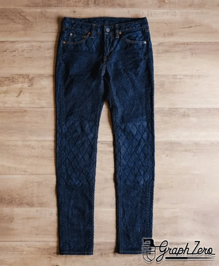 graphzero Kendo Denim Slim Straight Jeans Blue 11oz One Wash Men's Women's Unisex [GZ-KNSL-0312-BL]