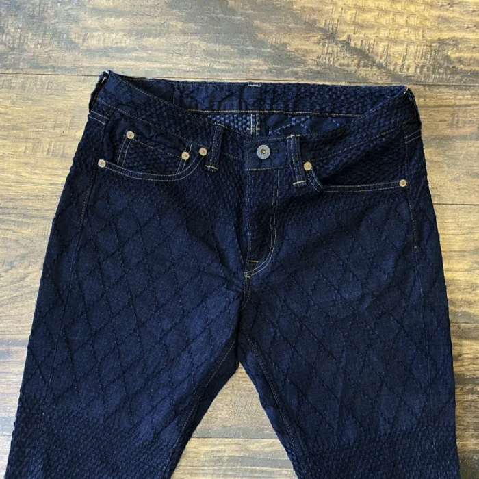 graphzero Kendo Denim Slim Straight Jeans Blue 11oz One Wash Men's Women's Unisex [GZ-KNSL-0312-BL]