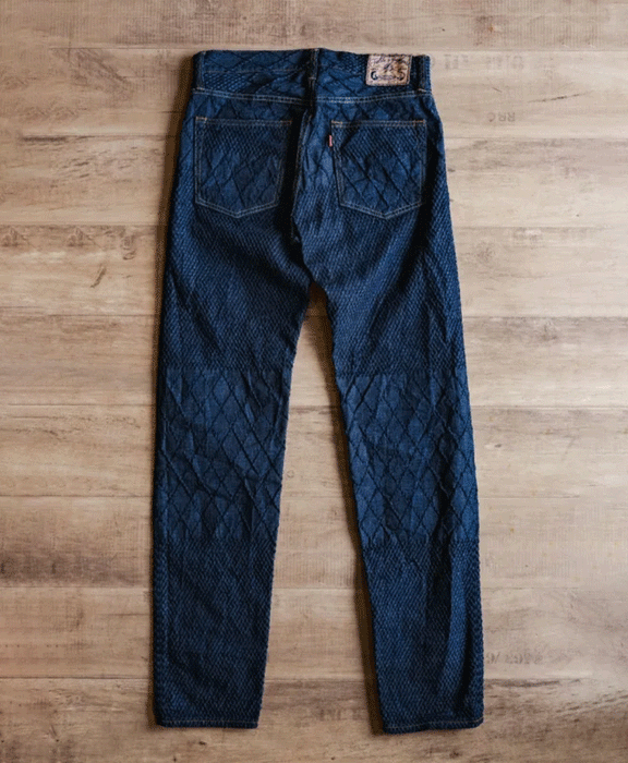 graphzero Kendo Denim Straight Jeans Blue 11oz One Wash Men