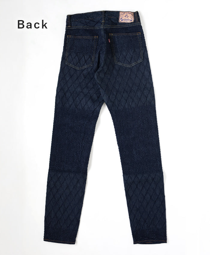 graphzero(グラフゼロ) 剣道デニム ストレートジーンズ ブルー 11オンス ワンウォッシュ メンズ [GZ-KNST-0312-BL]