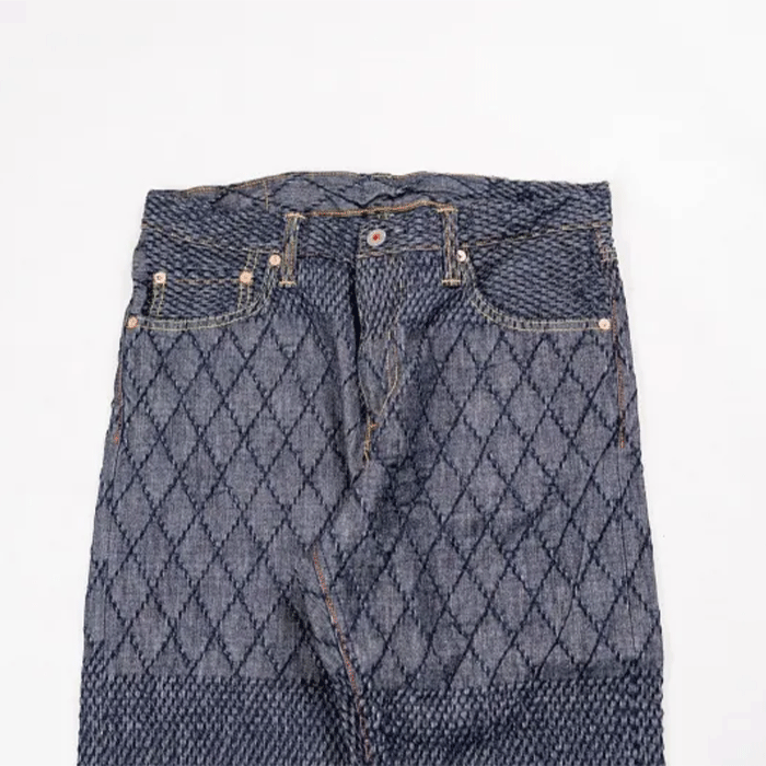 graphzero Kendo Denim Straight Jeans Indigo x White 11oz One Wash Men's [GZ-KNST-WH] Okayama Kurashiki Kojima Jeans Denim Brand