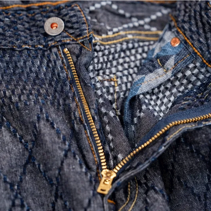 graphzero Kendo Denim Straight Jeans Indigo x White 11oz One Wash Men's [GZ-KNST-WH] Okayama Kurashiki Kojima Jeans Denim Brand