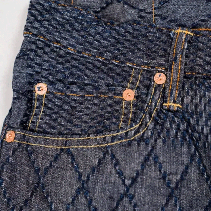 graphzero Kendo Denim Straight Jeans Indigo x White 11oz One Wash Men's [GZ-KNST-WH] Okayama Kurashiki Kojima Jeans Denim Brand