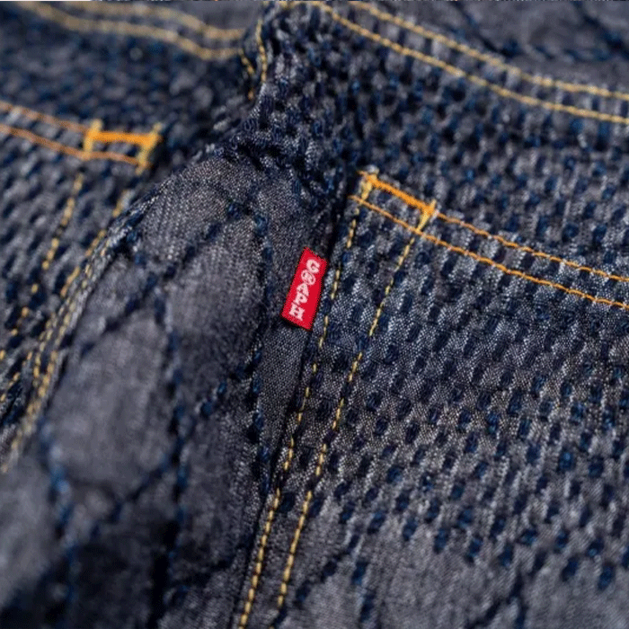 graphzero Kendo Denim Straight Jeans Indigo x White 11oz One Wash Men's [GZ-KNST-WH] Okayama Kurashiki Kojima Jeans Denim Brand