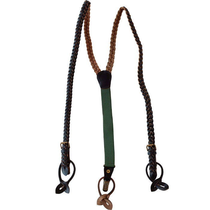 [2 colors] graphzero Chromexcel leather suspenders for men and women [GZ-MLS]