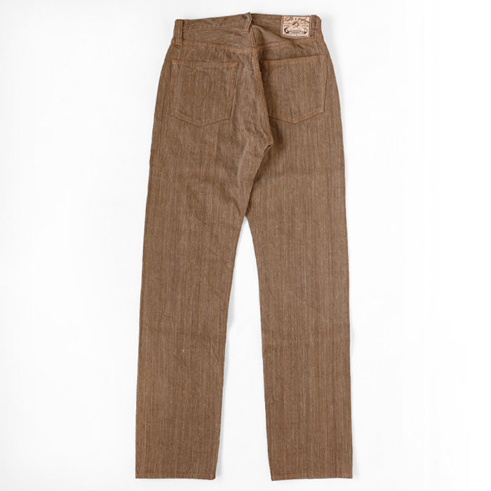 graphzero 13oz Naturally Dyed Nep Denim Straight Jeans Persimmon Dyed Men's One Wash [GZ-NPST-KAKI] Okayama Kurashiki Kojima Jeans Denim Brand