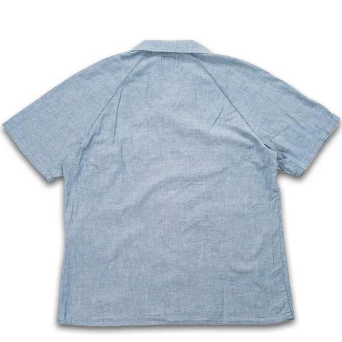 graphzero Raglan Sleeve Shirt Light Indigo Short Sleeve Men's Women's Unisex [GZ-RGSLS-0607-L-ID] Okayama Kurashiki Kojima Jeans Denim Brand