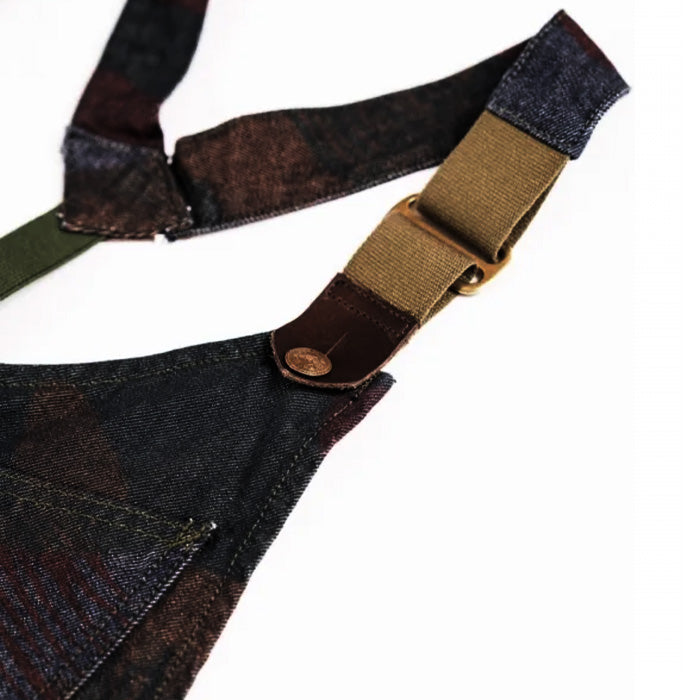 graphzero Seabees Overalls 10oz Denim Camouflage French Army Red Pigment Print [GZ-SBOA-RED] Okayama Kurashiki Kojima Jeans Denim Brand