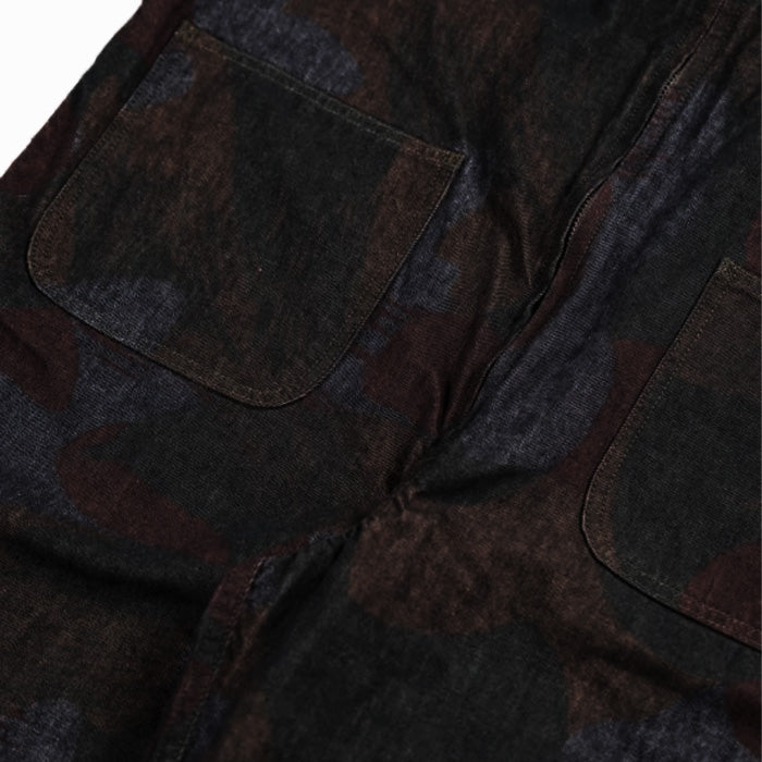 graphzero Seabees Overalls 10oz Denim Camouflage French Army Red Pigment Print [GZ-SBOA-RED] Okayama Kurashiki Kojima Jeans Denim Brand