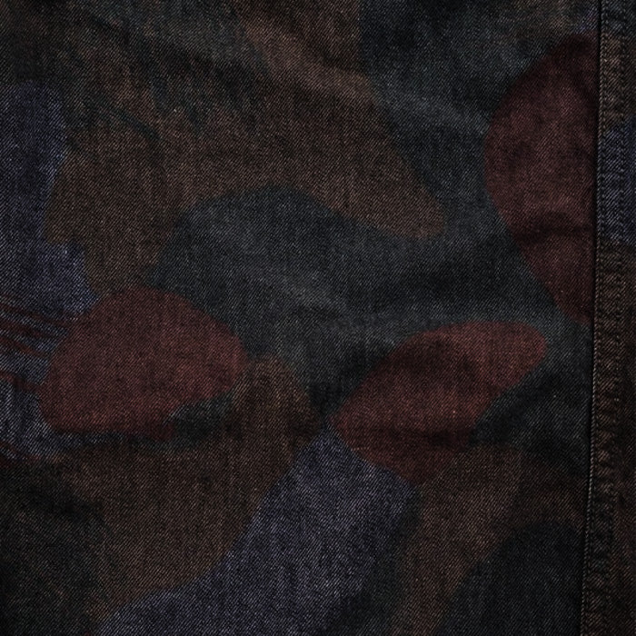 graphzero Seabees Overalls 10oz Denim Camouflage French Army Red Pigment Print [GZ-SBOA-RED] Okayama Kurashiki Kojima Jeans Denim Brand