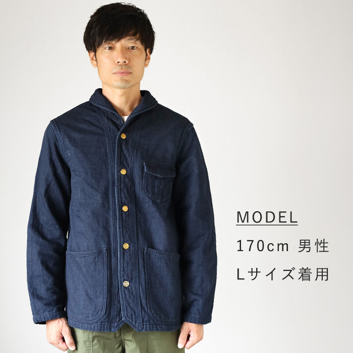 SHAWL COLLAR COVERALL インディゴデニム graphzero 1940s Shawl Collar Coverall 13.5oz Double-Weave Denim