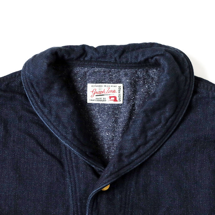 Graph Zero カバーオール graphzero 1940s Shawl Collar Coverall 13.5oz Double-Weave Denim
