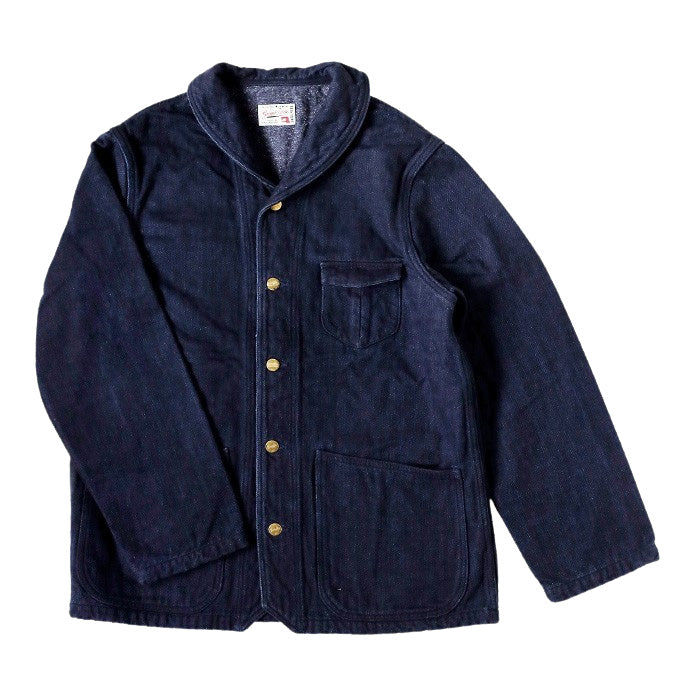 graphzero 1940s Shawl Collar Coverall 13.5oz Double-Weave Denim