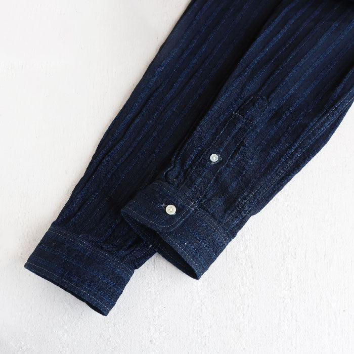 【2色】graphzero (グラフゼロ) スタンダード ボタンダウン 長袖シャツ セルビッチジャガード生地 ストライプ メンズ レディース [GZ-SDBDL-0111]